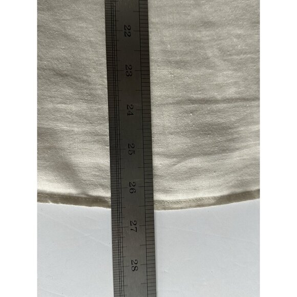 Malvin I love Linen Germany Womens Blouse L Tan‎ 100% Linen Crochet Boho Peasant - Picture 13 of 13